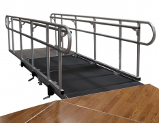 4’ Wide x 12’ Long Straight ADA Ramp with 38”High Continuous Grab Rail