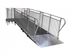 4’ Wide x 16’ Long Straight ADA Ramp with 4’ x 6’ Top Landing