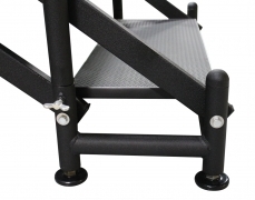 Adjustable Stair Base with Leveling Foot Pads - Side View