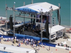 Main Stage for Celebrity Beach Bowl 2010 By Light Action