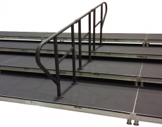 4 Tiered Risers with "Thru-Deck" Guardrail