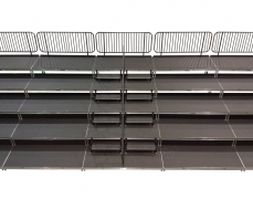 5 Tier Seating with Steel Picket ADA Guardrail