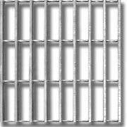 Grated Aluminum: 1" x 3/16" mill finish swaged aluminum grating is welded to aluminum deck frames allowing for up-lighting, fog, haze and other special effects.