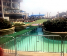 Red Bull Golf Course Pool Cover By Light Action
