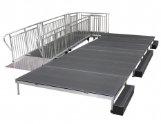 4’ Wide x 16’ Long Straight ADA Ramp with 4’ x 6’ Top Landing