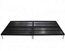 Black Powder Coated  Grated Aluminum Stage