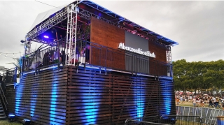 Custom Wood Stage Façade for Abercrombie & Fitch VIP Structure, 2018