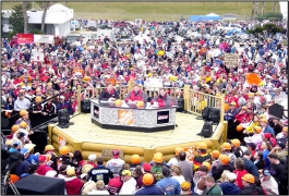 Octagonal Stage for  NASCAR Home Depot Announcers