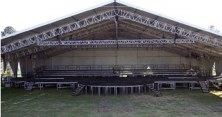 America's 400th Anniversary Weekend- Stage and roof system by Light Action